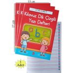 Artlantis Güzel Yazı Defteri A4 Boy 19 x 2 x 3 Adet Standart Dik Çizgili Yazı Defteri Dik Temel Harflerle 1 Sınıf - Renkli - 19x27cm
