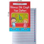 Artlantis Güzel Yazı Defteri A4 Boy 19 x 27 cm Kılavuz Dik Çizgili 24 Yaprak 1 Adet Standart Dik Çizgili Yazı Defteri Dik Temel Harflerle 1 Sınıf - Renkli - 19x27cm
