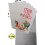 Artlantis Güzel Yazı Defteri Küçük Boy 14,5X21 cm 24 Yaprak 6 Adet Klavuzlu Standart Çizgili Yazı Defteri Dik Temel Harflerle 1. Sınıf - Renkli - 14,5x21cm