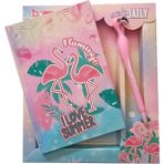 Artlantis Hatıra Defteri Kilitli Kız Modeli Günlük Defteri Flamingo Kutulu 80 Yaprak Çizgili 1 Adet I Love Su mm er - Renkli - Standart - A5