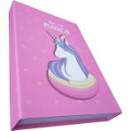 Artlantis Hatıra Defteri Kilitli Kız Modeli Günlük Defteri Unicorn Hediye Kutulu 100 Yaprak Çizgili 1 Adet Unicorn - 15x21 cm - Pembe