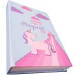 Artlantis Hatıra Defteri Kilitli Kız Modeli Günlük Defteri Unicorn Hediye Kutulu 100 Yaprak Çizgili 1 Adet Unicorn - 15x21cm - Mavi