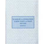 Artlantis Iş Sağlığı ve Güvenliğine Ilişkin Tespit ve Öneri Defteri Numaralı Karton Kapak 3 Nüsha 150 Yaprak 20 x 27 cm