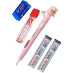 Artlantis Işıklı Deniz Kızı Uçlu Kalem Seti Pembe 0.7 mm 1 Paket Denizkızı Başlıklı Versatil Kalem Süslü Silikonlu Hediyelik Kalem - Standart - 0.7mm
