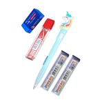 Artlantis Işıklı Unicorn Uçlu Kalem Seti Mavi 0.7 mm 1 Paket Unicorn Başlıklı Versatil Kalem Süslü Silikonlu Hediyelik Kalem