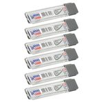 Artlantis Kalem Ucu 2B 0,9 mm 6 Adet Mekanik Uçlu Otomatik Kurşun Kalem Ucu 2B 60mm x 0,9mm Siyah Mikro Uç Kısa