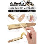Artlantis Kalem Zımparası 2 Adet Eskiz Zımpara Kağıdı Füzen Kömür Kalem Karakalem Kalemtraş Kömür Bileme Ince Dişli Çizim Zımpara - Standart - Naturel