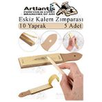 Artlantis Kalem Zımparası 5 Adet Eskiz Zımpara Kağıdı Füzen Kömür Kalem Karakalem Kalemtraş Kömür Bileme İnce Dişli Çizim Zımpara