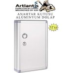 Artlantis Kilitli Anahtar Kutusu 32 Li 1 Paket Anahtar Dolabı Alüminyum Gövde Otel Otopark Apart Anahtarlık Dolap - Alüminyum Gri - Standart