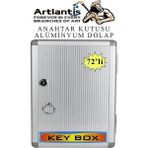 Artlantis Kilitli Anahtar Kutusu 72 Li 1 Paket Anahtar Dolabı Alüminyum Gövde Otel Otopark Apart Anahtarlık Dolap - Alüminyum Gri - Standart