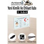 Artlantis Kimlik Ehliyet Kabı Şeffaf 1 Adet Yumuşak Esnek Şeffaf Kırılmaz Kredi Kartı Koruyucu Kart Kılıfı Kart Kabı Plastik - Standart