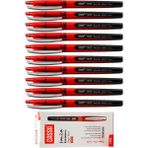 Artlantis Kırmızı Imza Kalemi 10 Adet 1.00 mm Kalın Uçlu Imza Pilot Kalem Ekonomik Cassa 1453 Imza Kalemi - Standart - 1.0mm