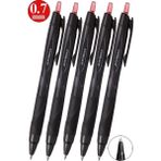 Artlantis Kırmızı Jel Uçlu Pilot Kalem 5 Adet Uniball Jetstream SXN-157S 0.7 mm Basmalı Pilot Kalem Roller Uçlu Likit Mürekkepli - 0.7mm - Standart