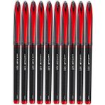 Artlantis Kırmızı Pilot Kalem 10 Adet Uniball Air Mikro 0.5 mm Roller Pilot Kalem UBA-188-M Roller Uçlu Likit Mürekkep Jel Kalem - Standart - 0.5mm