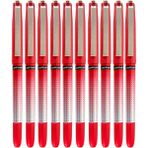 Artlantis Kırmızı Pilot Kalem 10 Adet Uniball Eye Needle 0.5 mm Iğne Uçlu Pilot Kalem UB-185 S Iğne Uçlu Likit Mürekkep Jel Kalem - Standart - 0.5mm