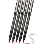 Artlantis Kırmızı Pilot Kalem UB-155 Micro Deluxe 5 Adet Uniball Pilot Kalem 0.5 mm Roller Uçlu Pilot Kalem İnce Uçlu Likit