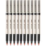 Artlantis Kırmızı Pilot Kalem UB-177 Fine Deluxe 10 Adet Uniball Pilot Kalem 0.5 mm Roller Uçlu Pilot Kalem Ince Uçlu Likit Mürek - 0.5mm - Standart