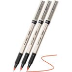 Artlantis Kırmızı Pilot Kalem UB-177 Fine Deluxe 3 Adet Uniball Pilot Kalem 0.5 mm Roller Uçlu Pilot Kalem İnce Uçlu Likit Mürek