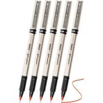 Artlantis Kırmızı Pilot Kalem UB-177 Fine Deluxe 5 Adet Uniball Pilot Kalem 0.5 mm Roller Uçlu Pilot Kalem İnce Uçlu Likit Mürek
