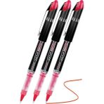 Artlantis Kırmızı Pilot Kalem UB-205 Vision Elite 0.5mm 3 Adet Uniball Pilot Kalem 0.5 mm Roller Uçlu Pilot Kalem Ince Uçlu Likit - Standart