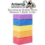 Artlantis Köpük Hamur 5 Renk 5 gr 1 Paket Kurumayan Köpük Oyun Hamuru Hafif Yumuşak Hamur Okul Öncesi Anasınıfı Kreş Etkinlikleri - Renkli