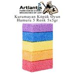 Artlantis Köpük Hamur 5 Renk 5 Gr 1 Paket Kurumayan Köpük Oyun Hamuru Hafif Yumuşak Hamur Okul Öncesi Anasınıfı Kreş Etkinlikleri