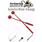 Artlantis Ksilofon Tokmağı 1 Çift Kırmızı 1 Paket Ritim Çubuğu Plastik