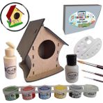 Artlantis Kuş Evi Ahşap Boyama Seti 1 Paket Arlantis Kendin Yap Kuş Evi Bahçe Dekoru Boyanabilir 1 Paket - Standart - Karışık-Çok Renkli