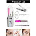 Artlantis Manikür Seti 4 Lü 1 Paket Çelik Tırnak Makası Törpü Cımbız Et Makası Tırnak Bakım Seti El Ayak Bakım Seti Paslanmaz - Gümüş - 1 Adet - Standart