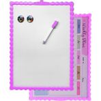 Artlantis Manyetik Çift Taraflı Yazı Tahtası Renkli 25X35 cm 1 Adet Çocuklar Için Silinebilir Mıknatıslı Yazı Tahtası Plastik - Mor
