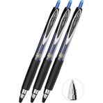 Artlantis Mavi Pilot Kalem 3 Adet Uniball Signo Micro 207 0.5 mm Roller Uçlu Pilot Kalem UMN-207 Inci Uçlu Likit Mürekkepli Jel - Standart - 0.5mm