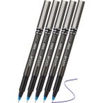 Artlantis Mavi Pilot Kalem UB-155 Micro Deluxe 5 Adet Uniball Pilot Kalem 0.5 mm Roller Uçlu Pilot Kalem Ince Uçlu Likit Mürekkep - 0.5mm - Standart