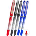 Artlantis Mavi Siyah Kırmızı Pilot Kalem 5 Adet Uniball Eye Needle 0.5 mm Iğne Uçlu Pilot Kalem UB-185 S Iğne Uçlu Likit Mürekkep - Standart - 0.5mm