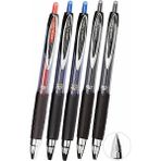Artlantis Mavi Siyah Kırmızı Pilot Kalem 5 Adet Uniball Signo 207 0.7 mm Roller Pilot Kalem UMN-207 Likit Mürekkepli Pilot Kalem - Standart - 0.7mm