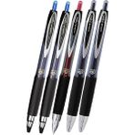 Artlantis Mavi Siyah Kırmızı Pilot Kalem 5 Adet Uniball Signo Micro 207 0.5 mm Roller Uç Kalem UMN-207 Inci Uçlu Likit Mürekkepli - Standart - 0.5mm