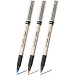 Artlantis Mavi Siyah Kırmızı Pilot Kalem UB-177 Fine Deluxe 3 Adet Uniball Pilot Kalem 0.5 mm Roller Uçlu Pilot Kalem Ince Uçlu - 0.5mm - Standart