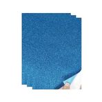 Artlantis Mavi Yapışkanlı Simli Eva 35x50 cm 3 Adet Simli Yapışkanlı Eva Süngeri Okul Kreş Anasınıfı Elişi Etkinlikleri Hobi