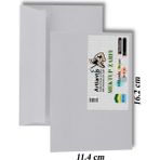 Artlantis Mektup Zarfı Silikonlu 114X162 mm 100 Adet 1 Paket Artlantis Cırtlı Beyaz Zarf Takı Zarfı Düğün Para Zarfı - Standart