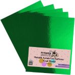 Artlantis Metalik Aynalı 5 Adet 35x50 cm Yeşil Fon Kartonu