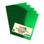 Artlantis Metalik Aynalı 5 Adet 50x70 cm Yeşil Fon Kartonu