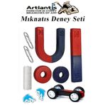 Artlantis Mıknatıs Seti 10 Parça 1 Paket Deney Malzemesi Okul Projeleri İçin Manyetik U I Araba Halka Mıknatıs