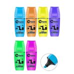 Artlantis Mini Fosforlu Kalem 6 Renk 1 Paket Fixpoint Minik Küçük Fosforlu İşaret Kalemi 5 mm Canlı Renkler Ok