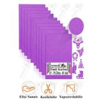Artlantis Mor Simli Karton A5 15x20 cm 10 lu 1 Paket Simli Fon Kartonu Parıltılı Kağıt Anasınıfı Kreş Etkinlik Proje