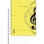Artlantis Müzik Defteri A4 Spralli 40 Yaprak 1 Adet Sol Anahtarlı Telli Müzik Defteri Büyük Boy 12 Sütunlu - Renkli