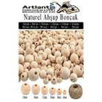 Artlantis Naturel Ahşap Boncuk 300 Lü 1 Paket Jüt İpi Ham Boyanabilir Ahşap Yuvarlak Doğal Boncuklar Takı Tasarım Ektinlik Kreş Çok Renkli