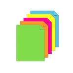 Artlantis Neon Fosforlu Renkli A3 Fotokopi Kağıdı 50 li 1 Paket 50 Adet Fosforlu 5 Renk Parlak Canlı Renkler Fotokopi Kağıdı