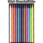 Artlantis Odunsuz Grafiti Kalemi 12 Renk 1 Paket Odunsuz Kömür Kalemi 12 Li Füzen Kalemi Çizim Kalemi Eskiz ve Karakalem Kalemi - Standart - Çok Renkli