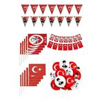 Artlantis Okul Sınıf Süsü 7 Çeşit 1 Paket Çıtalı Bayrak Bayraklı Balon Atatürklü Balon İpli Bayrak Flamalı Bayrak 29 Ekim 23 Nisan