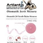 Artlantis Otomatik Şerit Mezura 1.5 Metre Mavi Renk 1 Adet Yuvarlak Cep Mezurası 150 cm Mezro Terzi Metresi Vücut Ölçüm Metresi - Standart