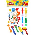 Artlantis Oyun Hamuru 4 Renk Play-Doh Oyuncak Merdane Silindir Kesici Şekiller Kalıp Enjektör Seti 1 Paket Okul Öncesi Kreş Anasınıfı Etkinlik - Renkli